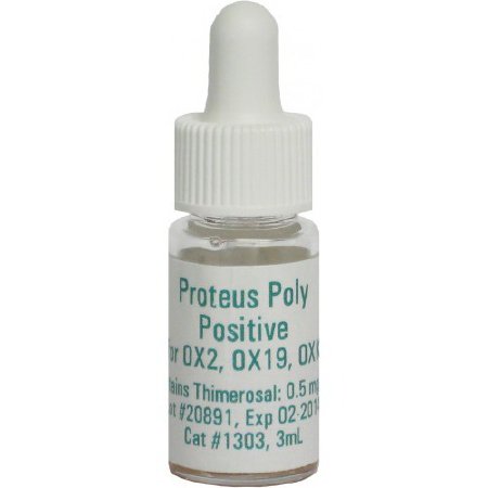 Picture of Antiserum Febrile Tests Proteus For Proteus OX2, OXK, and OX 3 mL1303