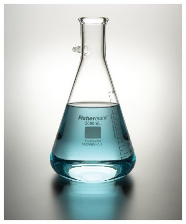 Picture of Filtering Flask with Tubulation Fisherbrand™ Heavy Wall Borosilicate Glass 2,000 mL (64 oz.)FB3002000