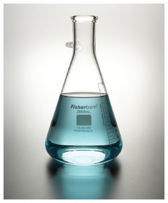 Picture of Filtering Flask with Tubulation Fisherbrand™ Heavy Wall Borosilicate Glass 2,000 mL (64 oz.)FB3002000