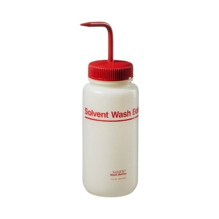 Picture of Safety Wash Bottle Nalgene™ Solvent Label / Fluorinated HDPE / Polypropylene 500 mL (16 oz.)2421-0500