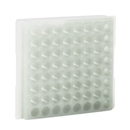 Picture of Microcentrifuge Test Tube Rack 64 Place One Side 0.5 mL, Reverse Side 1.5 mL - 2.0 mL Natural0080