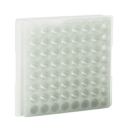 Picture of Microcentrifuge Test Tube Rack 64 Place One Side 0.5 mL, Reverse Side 1.5 mL - 2.0 mL Natural0080