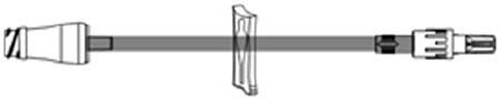 Picture of Extension Set 9 Inch Tubing 1 Port 0.85 mL Priming Volume DEHP-FreeB33336
