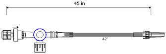 Picture of Extension Set 45 Inch Tubing DEHP-FreeB5597