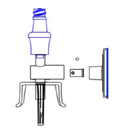 Picture of Protected Filter Vial Spike with Skirt Clave®CH-74S