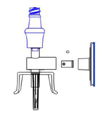 Picture of Protected Filter Vial Spike with Skirt Clave®CH-74S