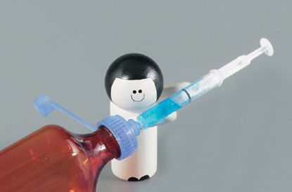 Picture of Bottle Adapter Cap Polyethylene Oral Medicine Dispensing Blue 24 mm / M For Standard Presription Bottles NonSterile8019-10