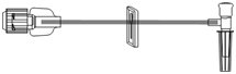 Picture of Extension Set 6 Inch Tubing 1 Port DEHP-FreeB1455