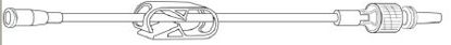 Picture of Extension Set 5.8 Inch Tubing Without Port 0.7 mL Priming Volume DEHP-Free2N1206