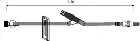 Picture of Extension Set 8 Inch Tubing 1 mL Priming Volume DEHP-FreeB9910
