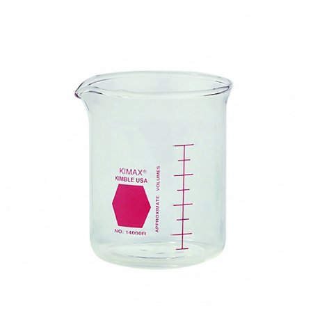 Picture of Laboratory Beaker Kimble® KIMAX® Colorware Griffin Low-Form Borosilicate Glass 250 mL (8 oz.)14000R-250
