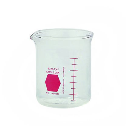 Picture of Laboratory Beaker Kimble® KIMAX® Colorware Griffin Low-Form Borosilicate Glass 250 mL (8 oz.)14000R-250