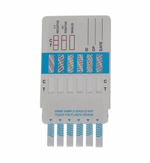 Picture of Drugs of Abuse Test 10-Drug Panel AMP, BAR, BZO, COC, mAMP/MET, MTD, OPI, PCP, TCA, THC Urine Sample 25 TestsDOA-1104