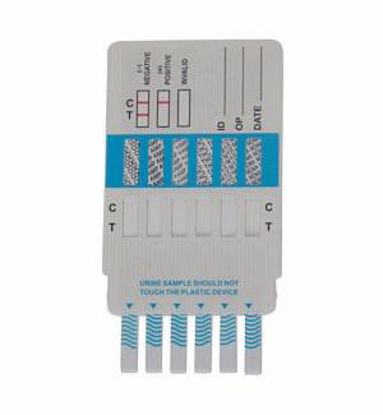 Picture of Drugs of Abuse Test 10-Drug Panel AMP, BAR, BZO, COC, mAMP/MET, MTD, OPI, PCP, TCA, THC Urine Sample 25 TestsDOA-1104