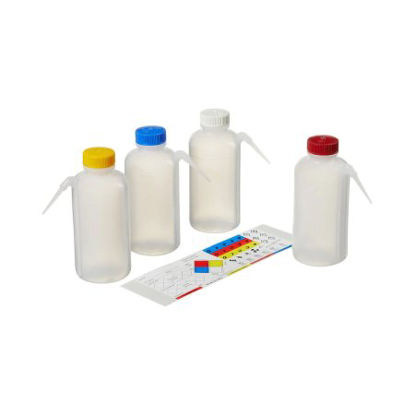 Picture of Wash Bottle Nalgene™ Color-Coded Unitary™ Tubulation / Narrow Mouth LDPE / Polypropylene 500 mL (16 oz.)2423-0500