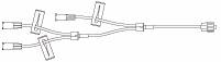 Picture of Extension Set 9 Inch Tubing Without Port 0.7 mL Priming Volume DEHP473041