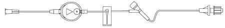 Picture of Extension Set FilterFlow® 7 Inch Tubing 0.7 mL Priming Volume DEHP-Free473061