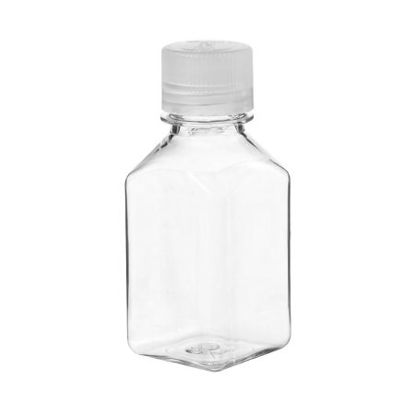 Picture of General Purpose Bottle Nalgene™ Narrow Mouth / Square Polycarbonate / Polypropylene 250 mL (8 oz.)2015-0250