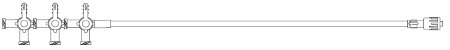 Picture of Extension Set 43 Inch Tubing 4 Ports 6.8 mL Priming Volume DEHP-Free473054