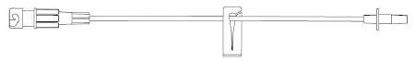 Picture of Extension Set SafeLine* 7 Inch Tubing 1 Port 0.4 mL Priming VolumeNF1312