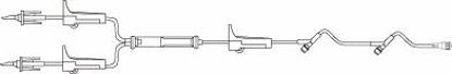 Picture of Primary Administration Set BBraun 10 Drops / mL Drip Rate 96 Inch Tubing 2 PortsV2520