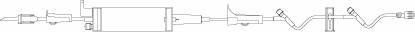 Picture of Primary Administration Set B Series 60 Drops / mL Drip Rate 109 Inch Tubing 2 Ports375128
