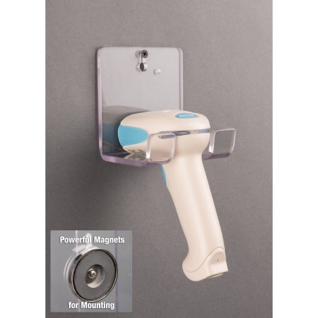 Picture of Barcode Scanner Holder Magnet Mount, 1/4 Inch Thick, Clear For Holding Barcode ScannerBARCODE-M
