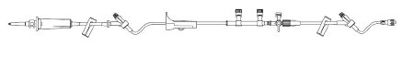 Picture of Primary Administration Set 15 Drops / mL Drip Rate 122 Inch Tubing 2 Ports352393