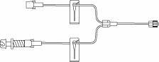 Picture of Extension Set 7 Inch Tubing 1 Port 0.58 mL Priming Volume DEHPNF1318