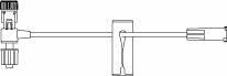 Picture of Extension Set 5 Inch Tubing 1 Port 0.47 mL Priming Volume DEHP-Free471987