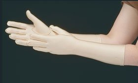 Picture of Compression Gloves Gentle Compression Full Finger One Size Fits Most Forearm Length Left Hand Lycra® / Spandex60613/NA/LF