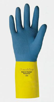 Picture of Utility Glove Pro™ Gloves Size 9 Flock Lined Blue 13 Inch Straight Cuff NonSterile19014486