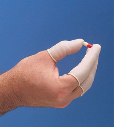 Picture of Finger Cot Large 2-3/4 Inch Length Powder Free Nitrile NonSterile19017535C