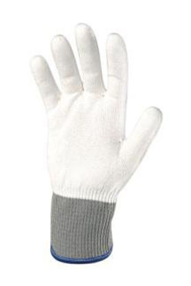 Picture of Cut Resistant Glove Liner Whizard® Defender® 13 Powder Free Cut Resistant Fiber / Stainless Steel White / Gray Medium135474