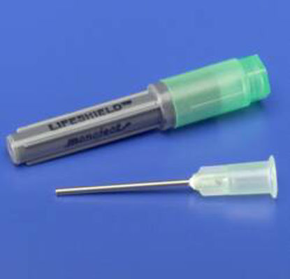 Picture of Cannula with Syringe Monoject Lifeshield* Blunt Tip 3 mL 18 Gauge 1 Inch Length8881202033