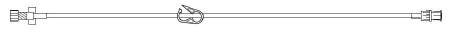 Picture of Extension Set 60 Inch Tubing 0.5 mL Priming Volume DEHP-Free30822