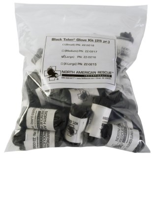 Picture of Exam Glove Black Talon® X-Large NonSterile Nitrile Extended Cuff Length Fully Textured Black Not Chemo ApprovedZZ-0215