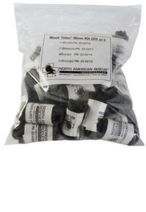 Picture of Exam Glove Black Talon® X-Large NonSterile Nitrile Extended Cuff Length Fully Textured Black Not Chemo ApprovedZZ-0215