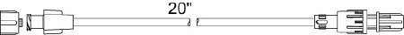 Picture of Extension Set Medex™ 21 Inch Tubing Without Port 2.4 mL Priming Volume DEHP-FreeMX450SL