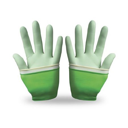 Picture of Surgical Glove GAMMEX® PI Glove-in-Glove™ System Size 6 Sterile Pair Polychloroprene Extended Cuff Length Micro-Textured Natural / Green Not Chemo Approved340069060
