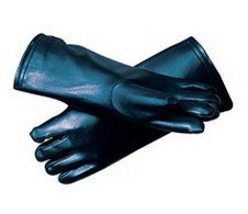 Picture of Radiation Reducing Glove Bar-Ray One Size Fits Most NonSterile Vinyl / Lead Extended Cuff Length Smooth Navy Blue Not Chemo ApprovedBA69303