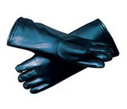 Picture of Radiation Reducing Glove Bar-Ray One Size Fits Most NonSterile Vinyl / Lead Extended Cuff Length Smooth Navy Blue Not Chemo ApprovedBA69303