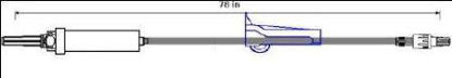 Picture of Primary Administration Set 20 Drops / mL Drip Rate 78 Inch TubingB3057