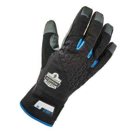 Picture of Utility Glove ProFlex® 817 Reinforced Thermal 2X-Large Synthetic Leather / Thinsulate™ Black / Gray Wrist Length Hemmed Cuff NonSterile17356