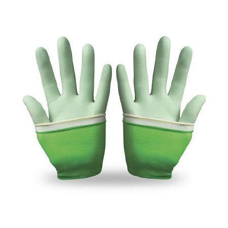 Picture of Surgical Glove GAMMEX® PI Glove-in-Glove™ System Size 5.5 Sterile Pair Polychloroprene Extended Cuff Length Micro-Textured Natural / Green Not Chemo Approved340069055