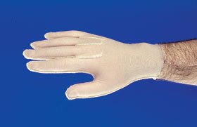 Picture of Compression Gloves Bio-Form® Full Finger Large Wrist Length Ambidextrous Nylon / Spandex6325