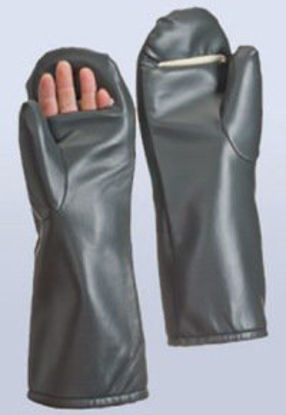 Picture of Radiation Reducing Glove Superflex One Size Fits Most NonSterile Lead / Naugahyde Extended Cuff Length Smooth Brown Not Chemo Approved12422
