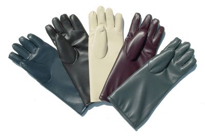 Picture of Utility Glove 5-Finger Gloves One Size Fits Most Vinyl / Foam Blue 15 Inch Hemmed Cuff NonSterile20801-DB