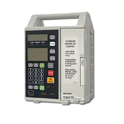 Picture of Refurbished Volumetric Infusion Pump Flo-Gard® 12 V Battery Single Channel 5.1 X 8 X 11.4 Inch 11.6 lbs. 1 to 99.9 mL / Hr. in 0.1 mL / Hr. Increments; 1 to 1999 mL / Hr. in 1 mL / Hr. Increments6201