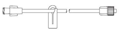 Picture of Extension Set 20 Inch Tubing 2.3 mL Priming Volume DEHP-FreeMX454FL